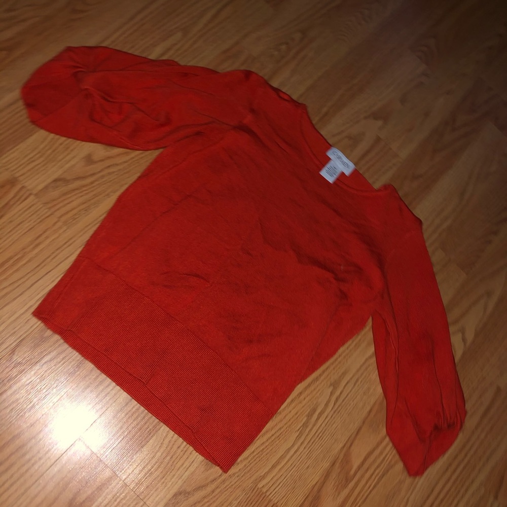 XS Carmen quarter sleeve orange blouse